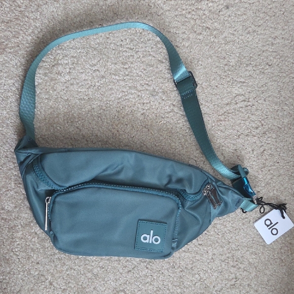 ALO Yoga Handbags - ALO Yoga Teal Green Belt Bag- Sling Waist Pack